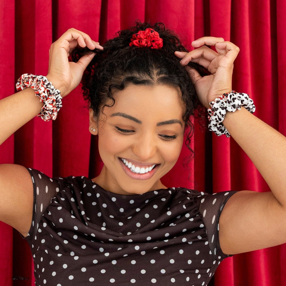 Mickey Mouse Small Silk Scrunchies - Scrunchies - TELETIES
