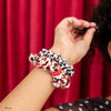 TELETIES - Mickey Mouse Small Silk Scrunchies in Red White - Small - Image - 4