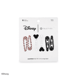 Mickey Mouse Snap Clip (6ct) in White , Black and Red | TELETIES