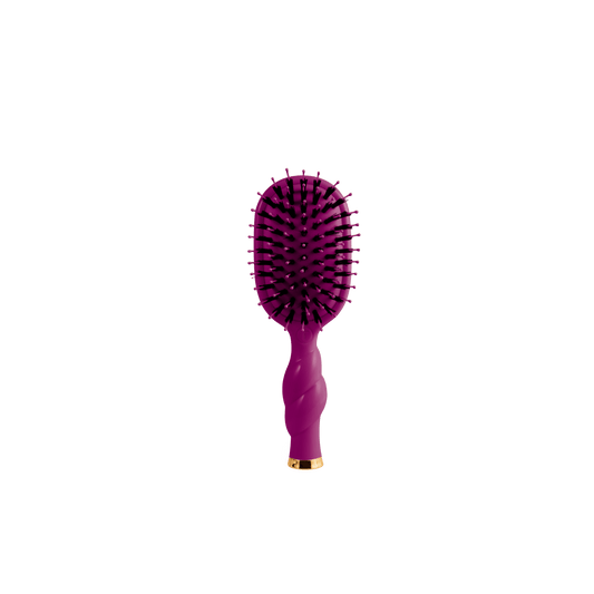 Mini Boar Bristle Hair Brush - Mulberry
                in Purple - Mini
              