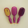 Mini Boar Bristle Hair Brush - Mulberry - Hairbrush - TELETIES
