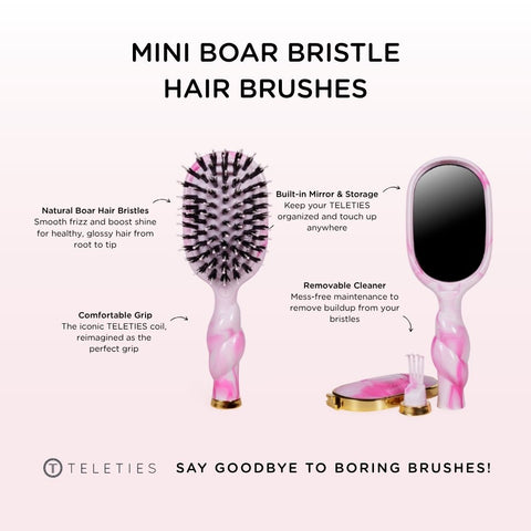 Mini Boar Bristle Hair Brush - Pinch Me!