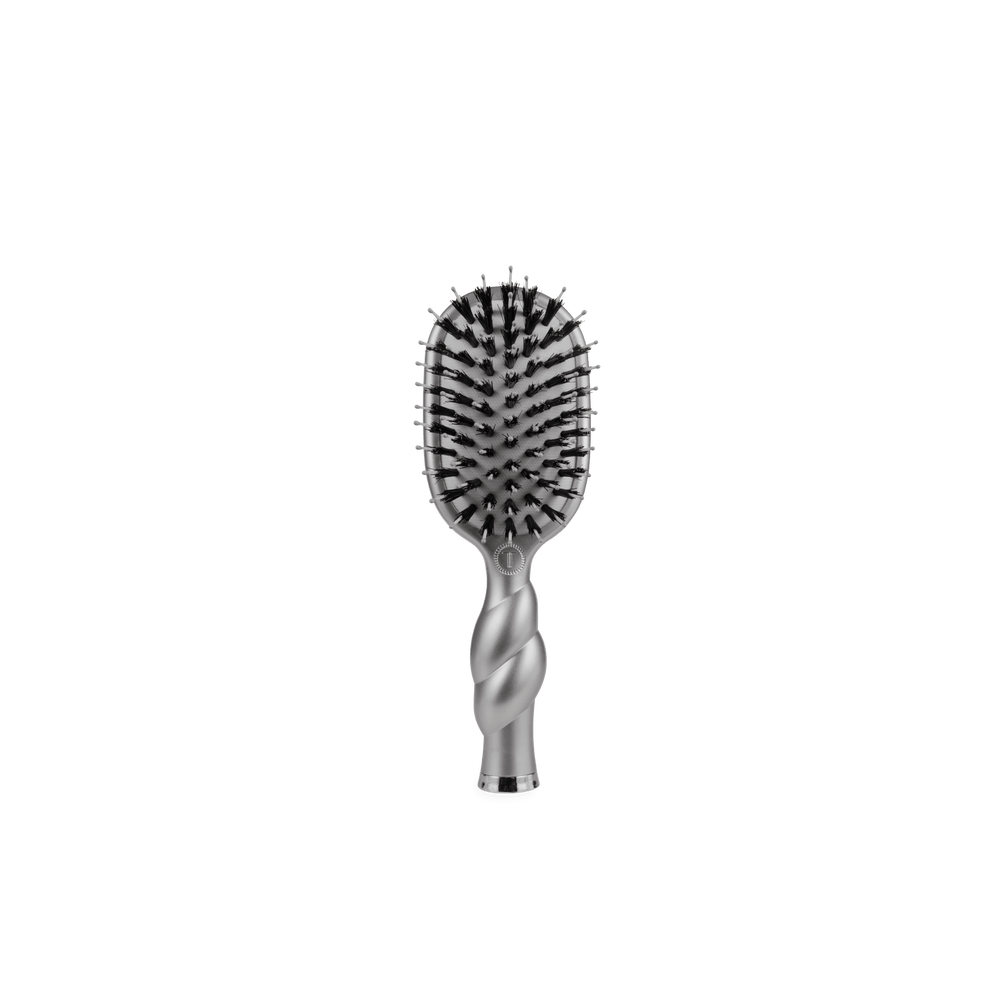Mini Boar Bristle Hair Brush - Silver Lining - Hairbrush - TELETIES
