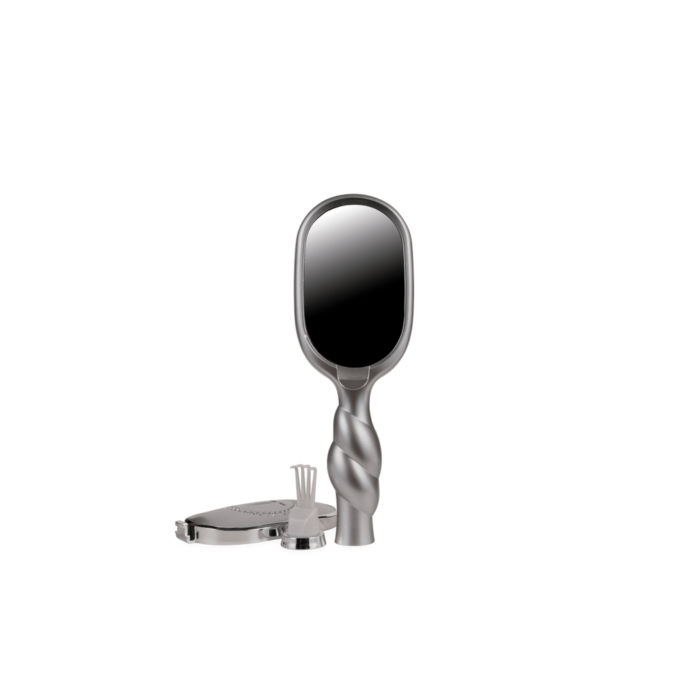 Mini Boar Bristle Hair Brush - Silver Lining - Hairbrush - TELETIES
