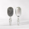 Mini Boar Bristle Hair Brush - Silver Lining - Hairbrush - TELETIES
