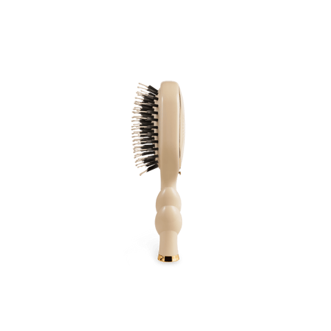 Mini Boar Bristle Hair Brush - Tan