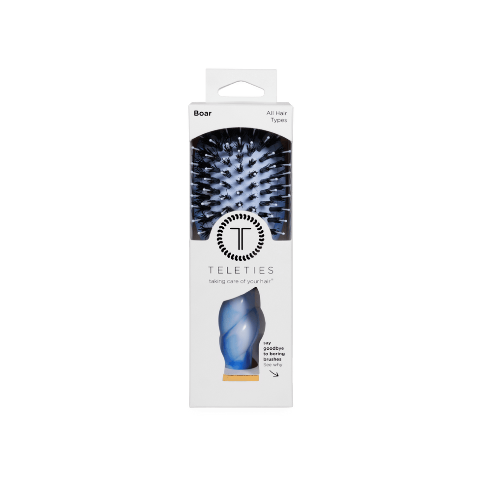 Mini Boar Bristle Hair Brush - Tide & True - Hairbrush - TELETIES

