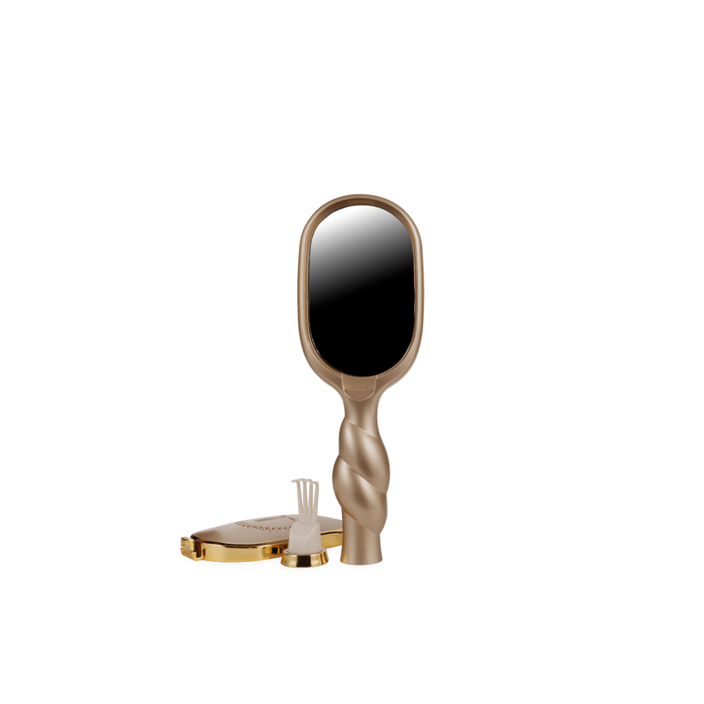 Mini Detangler Hair Brush for Medium Hair - Golden Glow - Hairbrush - TELETIES

