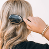 Mini Detangler Hair Brush for Medium Hair - Jet Black - Hairbrush - TELETIES
