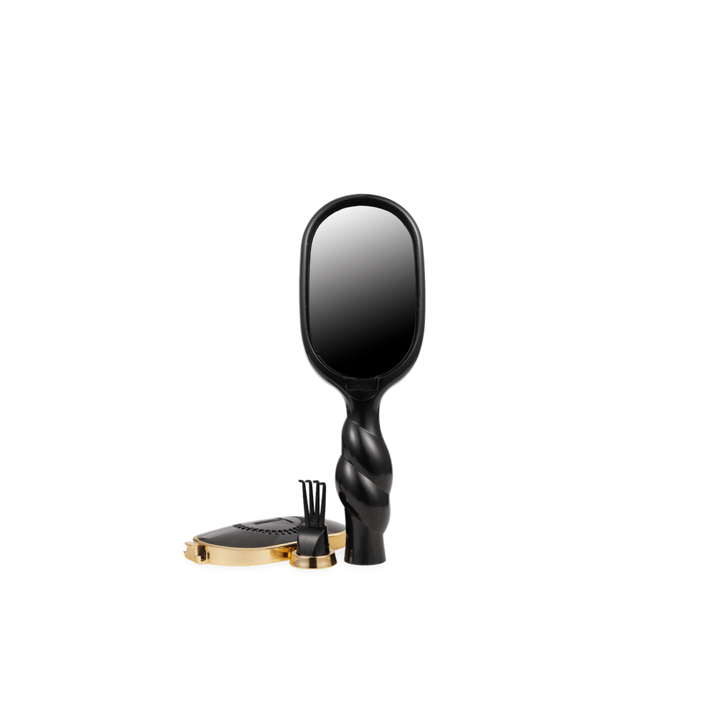 Mini Detangler Hair Brush for Medium Hair - Jet Black - Hairbrush - TELETIES
