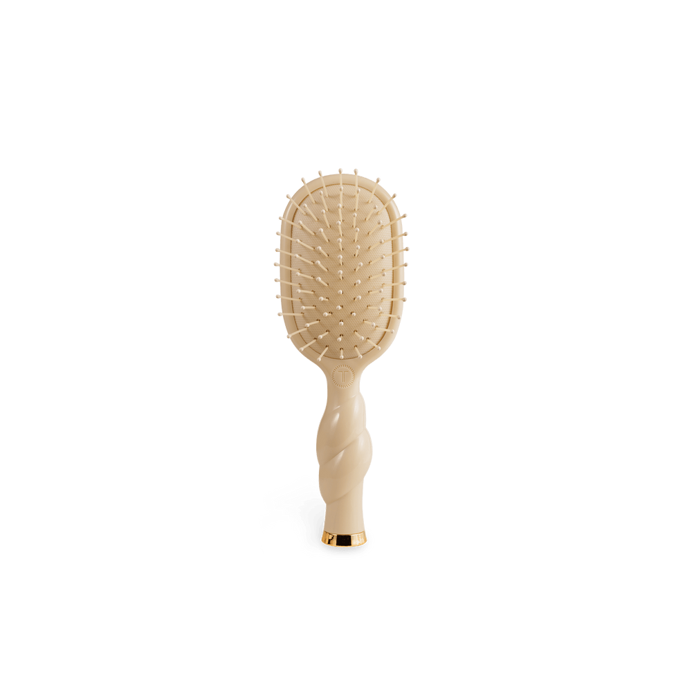 Mini Detangler Hair Brush for Medium Hair - Tan - Hairbrush - TELETIES
