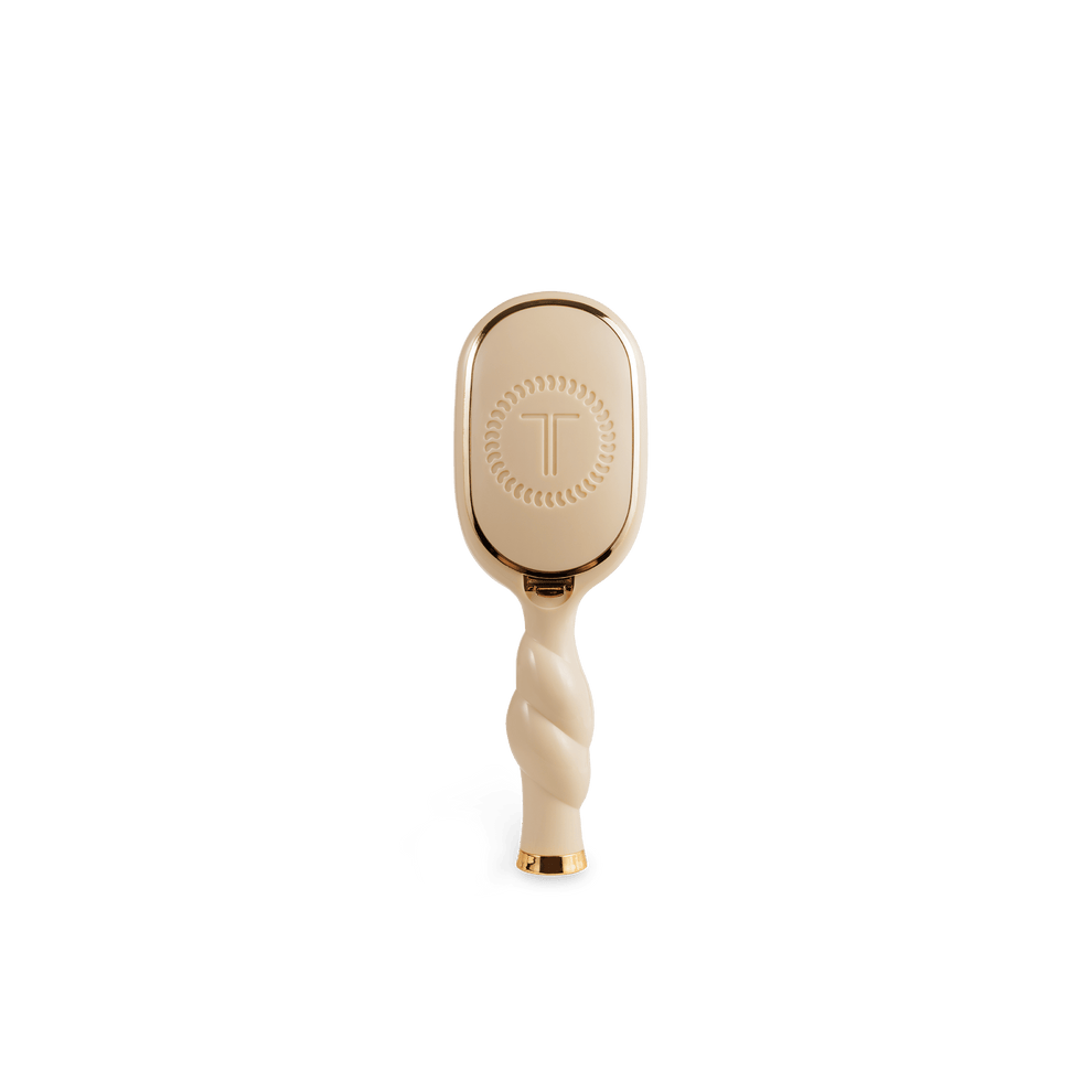 Mini Detangler Hair Brush for Medium Hair - Tan - Hairbrush - TELETIES
