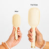 Mini Detangler Hair Brush for Medium Hair - Tan - Hairbrush - TELETIES

