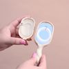 Mini Detangler Hair Brush for Medium Hair - Tan - Hairbrush - TELETIES
