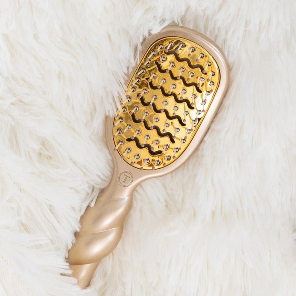 Mini Vented Hair Brush - Golden Glow - Hairbrush - TELETIES
