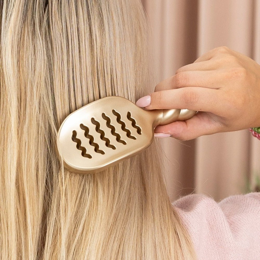 Mini Vented Hair Brush - Golden Glow - Hairbrush - TELETIES
