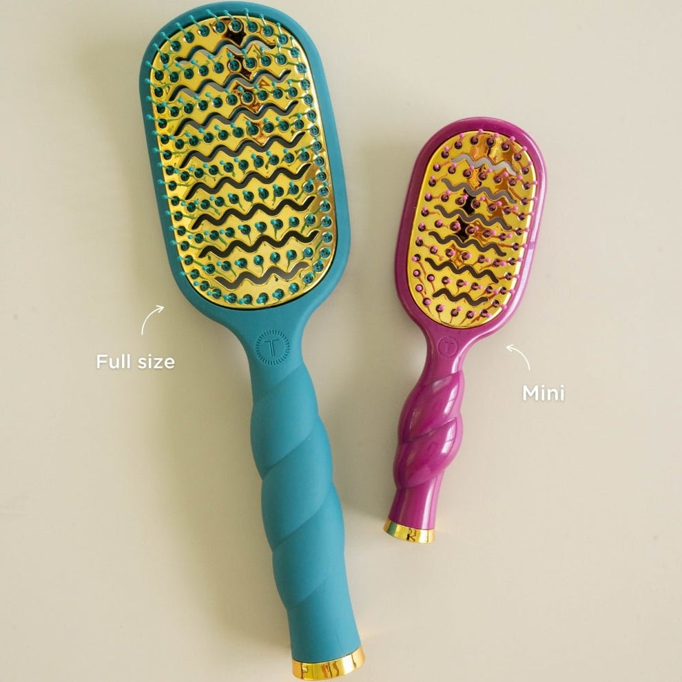 Mini Vented Hair Brush - Mulberry - Hairbrush - TELETIES
