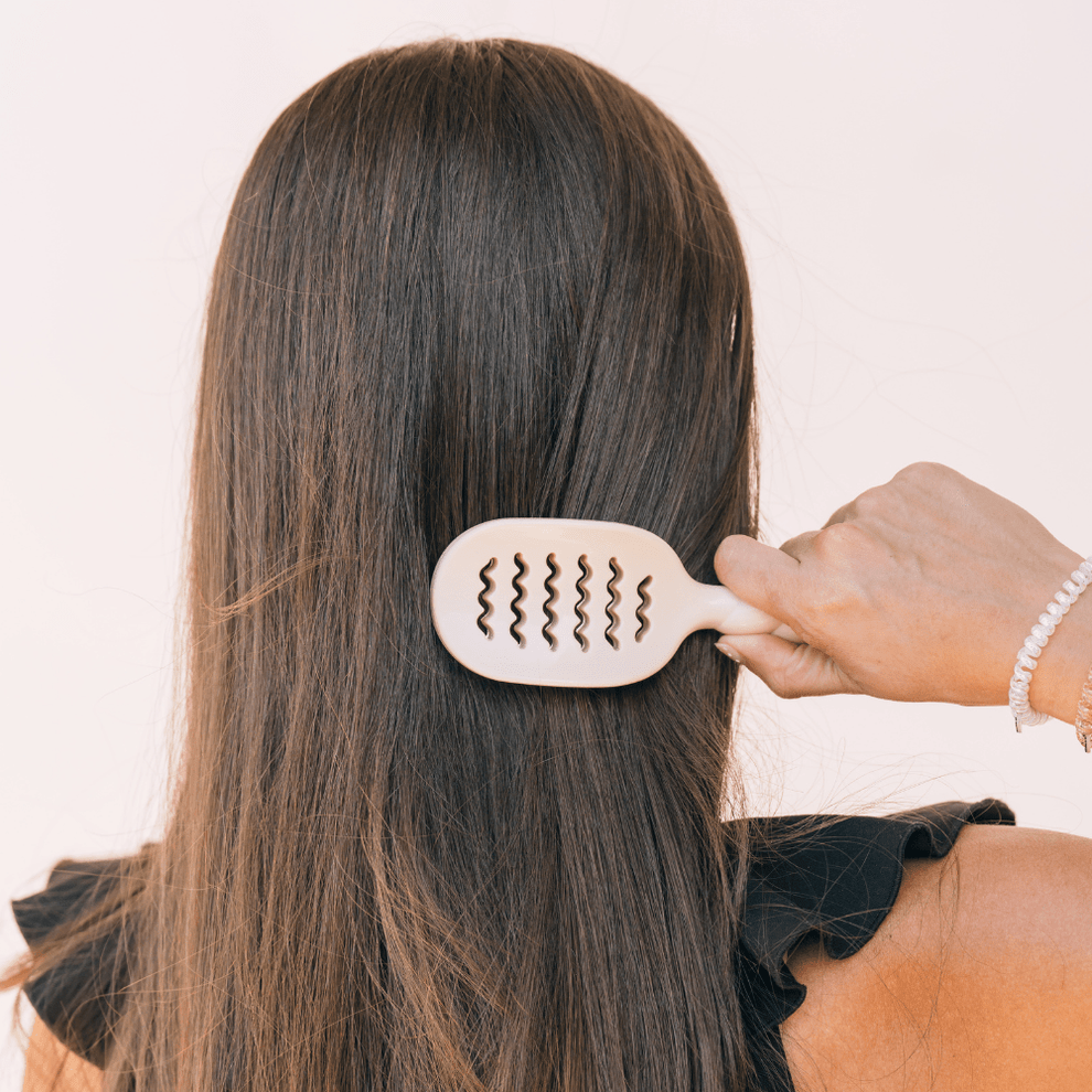 Mini Vented Hair Brush - Tan - Hairbrush - TELETIES
