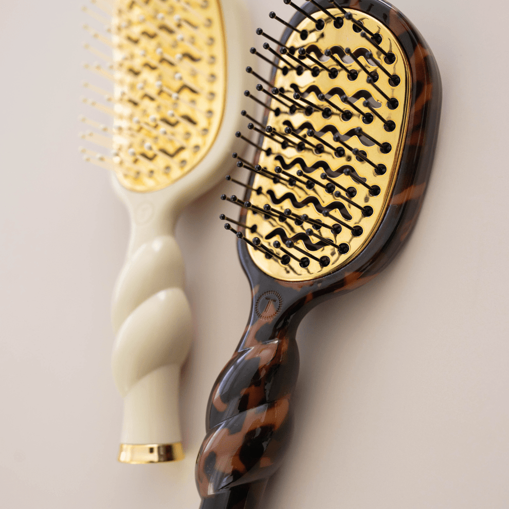 Mini Vented Hair Brush - Tortoise - Hairbrush - TELETIES
