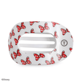 Minnie Mouse Loves Her Bows! Large Flat Round Hair Clip in White - Large