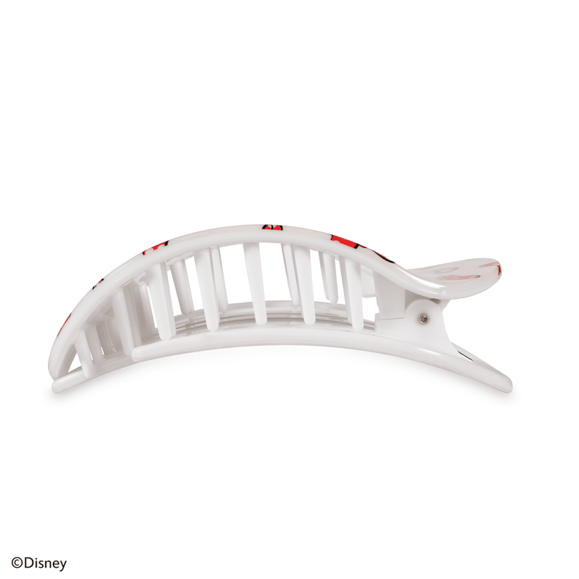 TELETIES - Minnie Mouse Loves Her Bows! Large Flat Round Hair Clip in White - Large - Image 3