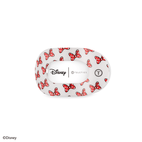 Minnie Mouse Loves Her Bows! Small Flat Round Hair Clip