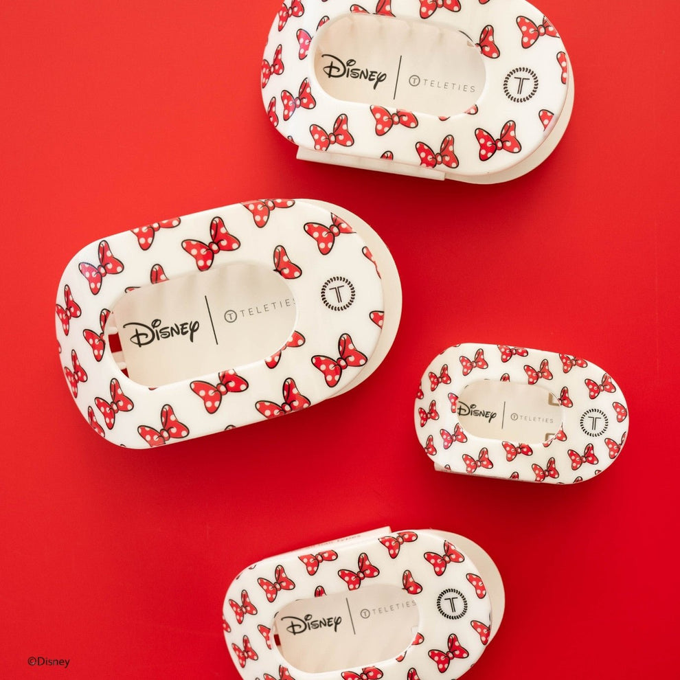 Minnie Mouse Loves Her Bows! Small Flat Round Hair Clip - Hair Clips - TELETIES
