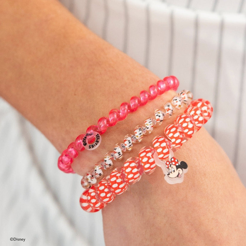 TELETIES - Minnie Mouse Mix Pack Hair Ties in Pink Red - Mix Pack - Image 5