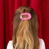 TELETIES - Minnie Mouse Small Flat Round Hair Clip in Pink - Small - Image - 4