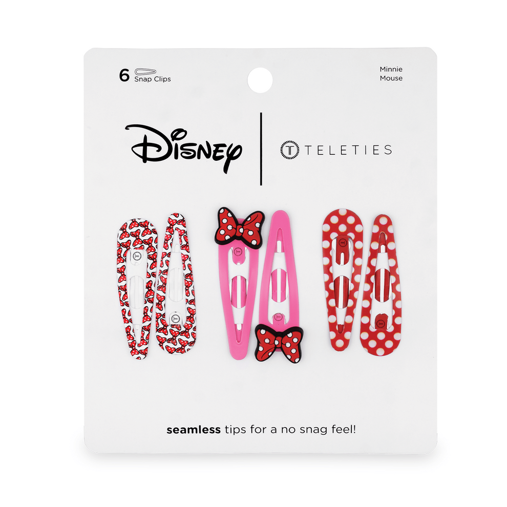 Minnie Mouse Snap Clip (6ct) - Hair Clips - TELETIES
