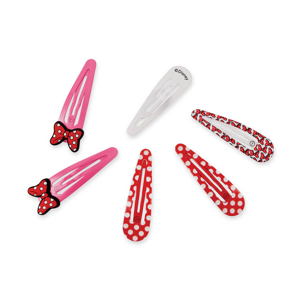 Minnie Mouse Snap Clip (6ct) - Hair Clips - TELETIES
