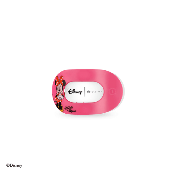 Minnie Mouse Tiny Flat Round Hair Clip in Pink | TELETIES