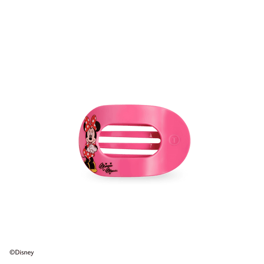 Minnie Mouse Tiny Flat Round Hair Clip in Pink - Tiny