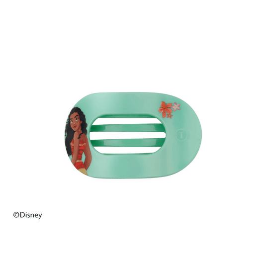Moana Small Flat Round Hair Clip
                in Blue - Small
              