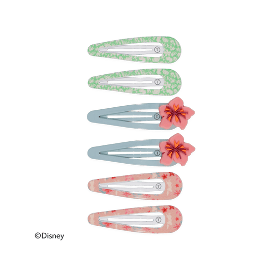 Moana Snap Clip (6Ct)
                in Pink Blue Green - One Size
              