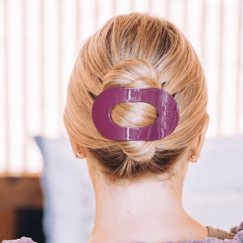 Mulberry Large Flat Round Hair Clip
