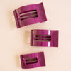 Mulberry Medium Flat Rectangle Hair Clip - Hair Clips - TELETIES
