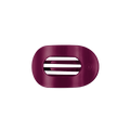 Mulberry Small Flat Round Hair Clip
                in Purple - Small
            