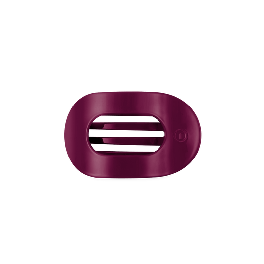 Mulberry Small Flat Round Hair Clip
                in Purple - Small
              