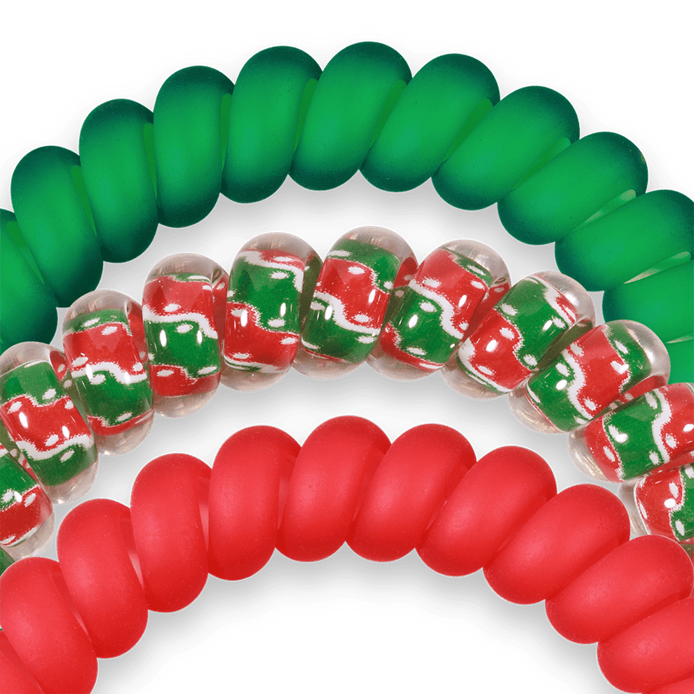 Naughty or Nice Small Hair Ties - Hair Ties - TELETIES
