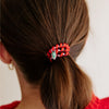 TELETIES - Naughty or Nice Small Hair Ties in Green  Red - Small - Image - 4