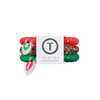 TELETIES - Naughty or Nice Small Hair Ties in Green  Red - Small - Image - 1