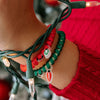 TELETIES - Naughty or Nice Small Hair Ties in Green  Red - Small - Image - 5