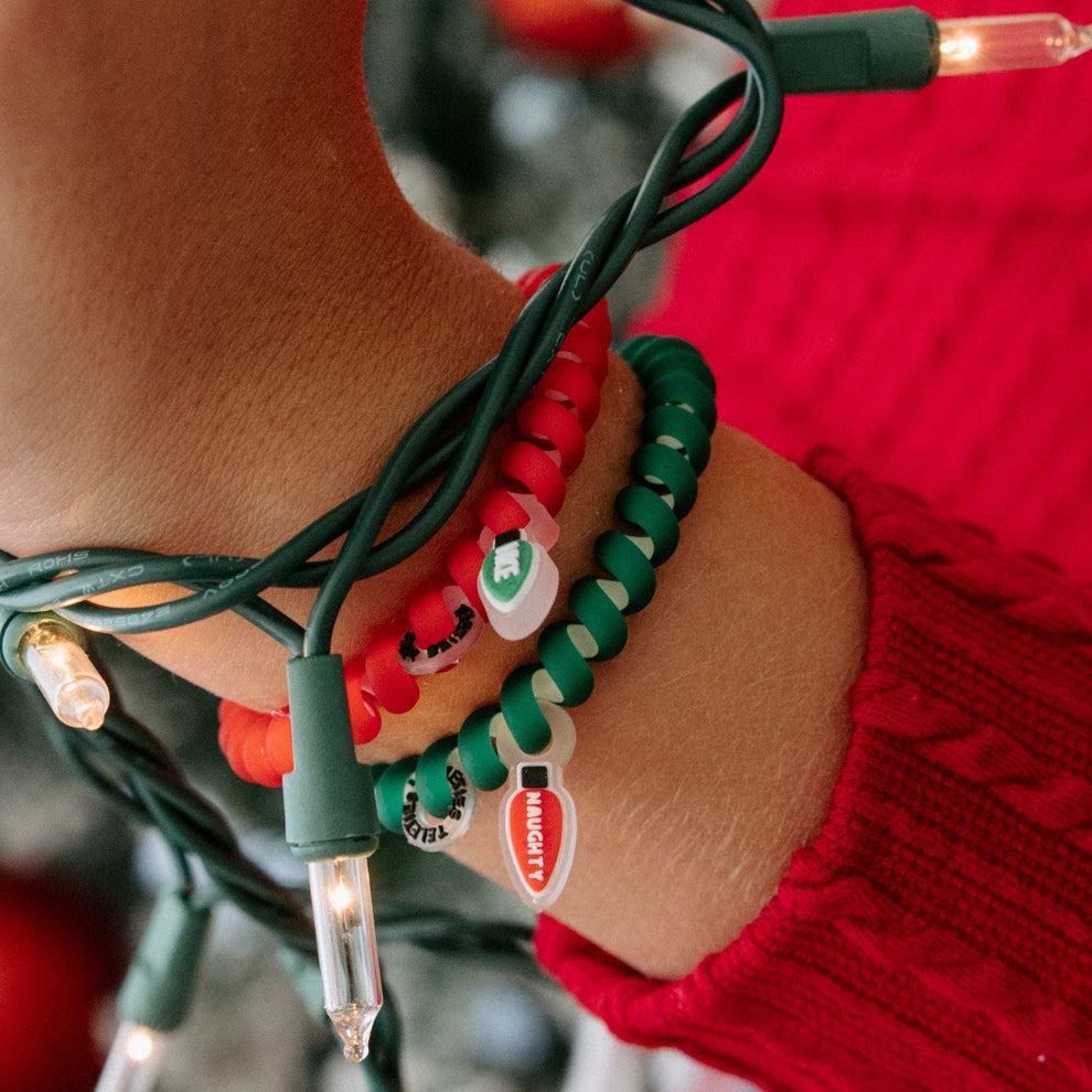Naughty or Nice Small Hair Ties - Hair Ties - TELETIES
