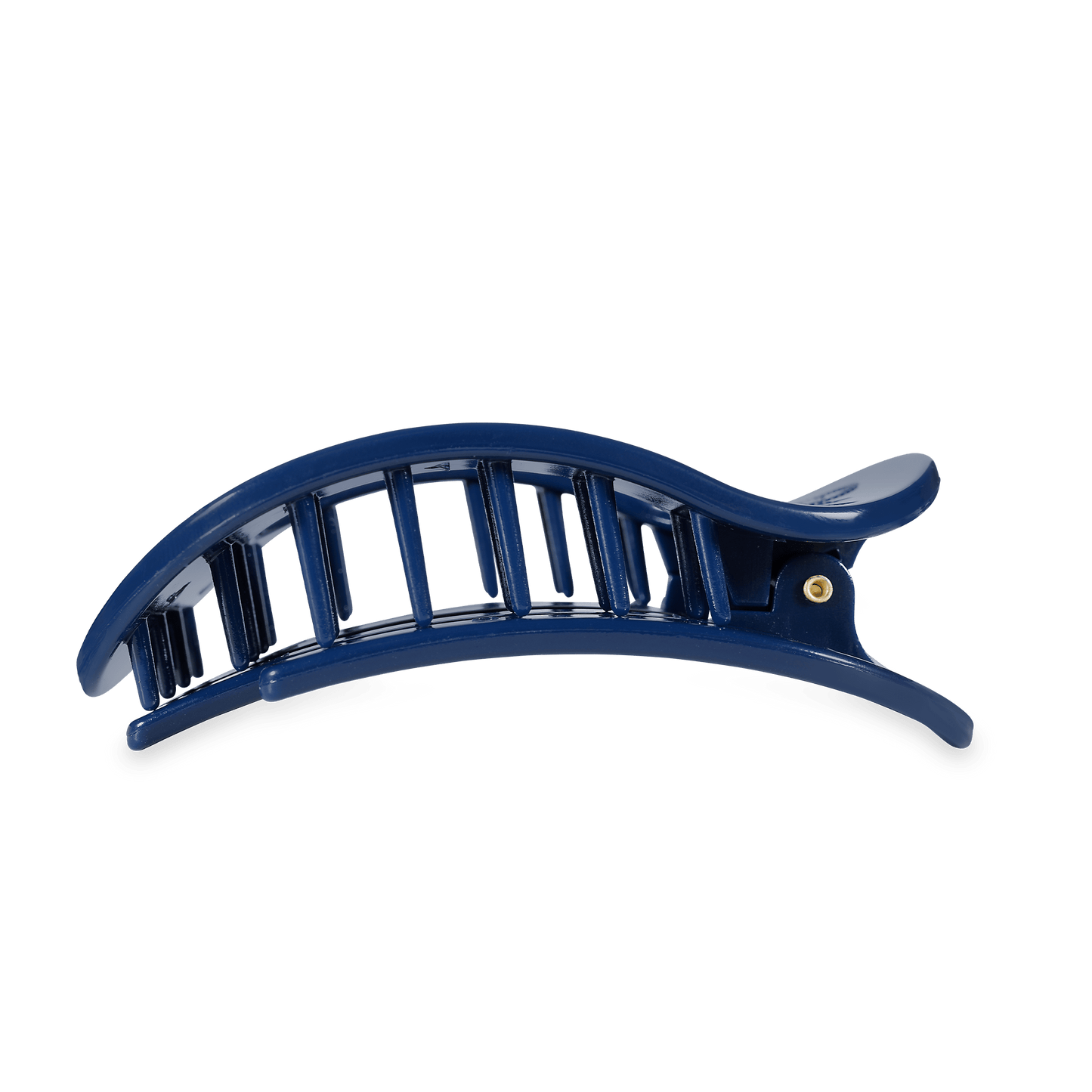 TELETIES - New York Yankees Large Flat Round Hair Clip in Blue - Large