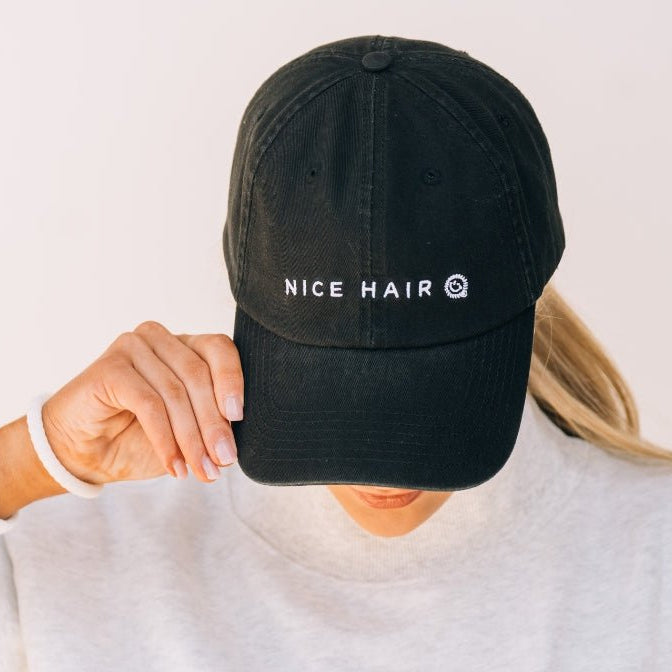 Nice Hair Ball Cap - Black - Apparel - TELETIES

