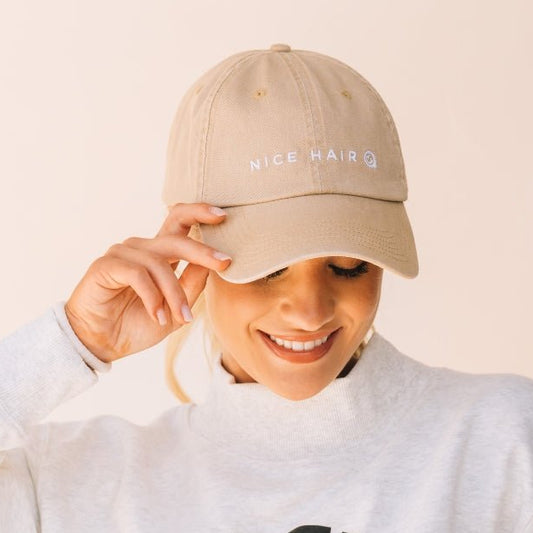 Nice Hair Ball Cap - Tan
                in Tan - One Size
              