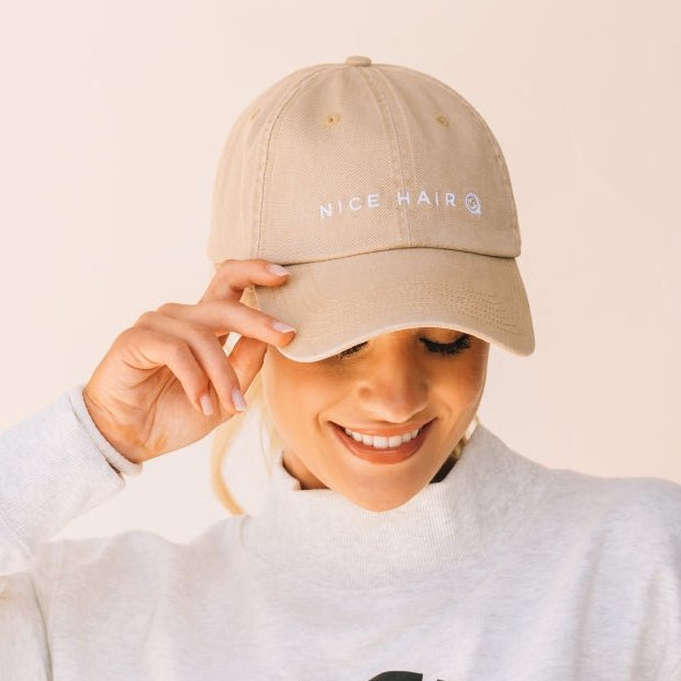 Nice Hair Ball Cap - Tan - Apparel - TELETIES
