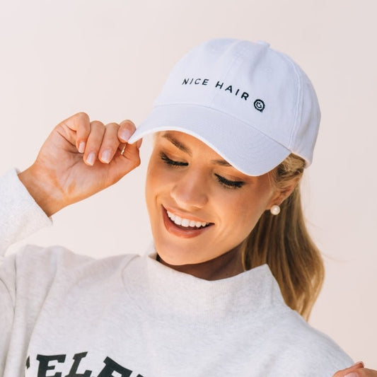 Nice Hair Ball Cap - White
                in White - One Size
              