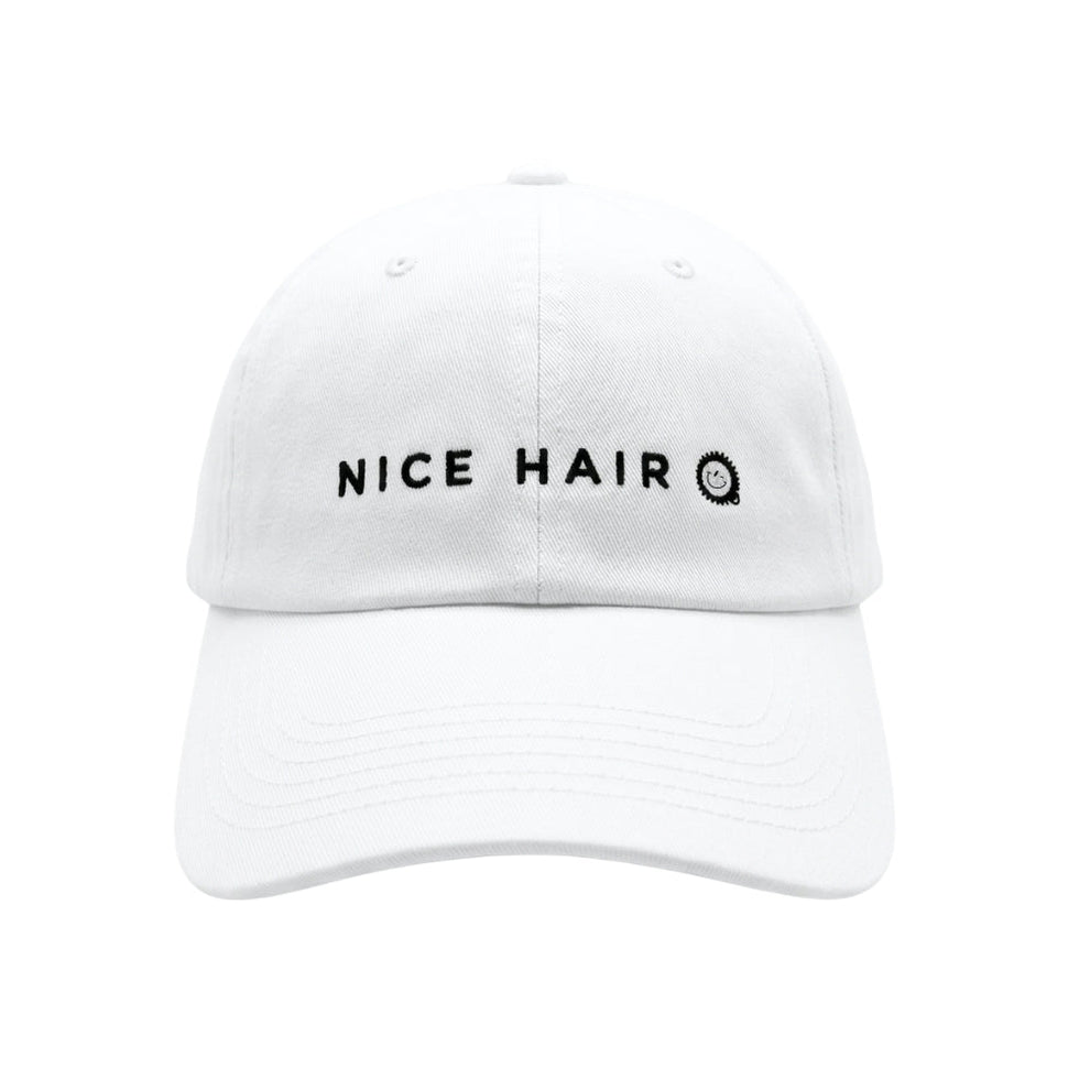 Nice Hair Ball Cap - White - Apparel - TELETIES
